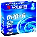 Verbatim DataLifePlus - 5 x DVD+R - 4.7 GB 16x - matt silver -  jewel case - storage media