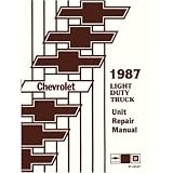 1987 CHEVY GMC C K 10-30 R V P ST TRUCK Overhaul Manual by Chevrolet