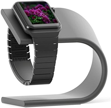 Apple Watch Stand, [Charging Dock] Solid Bent Aluminum Charger holder Station Comfortable viewing Angle Easy Use Quick Connection for Apple iWatch Sport&Edition 38mm&42mm