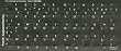 Transparent French Keyboards Stickers- White Characters For Dark Keyboards -
