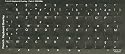 French Keyboards Stickers- White Characters For Dark Keyboards -
