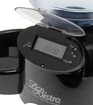Petmate LeBistro Portion-Control Automatic Pet Feeder, Black, 4.2 Pounds