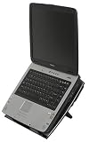 LapWorks Diplomat Notebook Desk Stand With Two Cooling Fans, 4 Port USB hub, Heat Absorbing Aluminum Panel and Four Adjustable Incline Positions