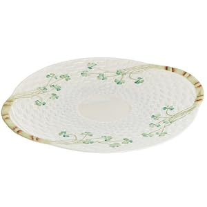Belleek Shamrock Bread Plate by 