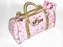 Hello Kitty Hand Bag  PINK With Gold Trim