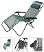 La Chaise Black Mesh Folding Recliner