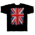 UNION JACK British UK Flag Classic Adult Black T-shirt