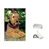 Airedale Terrier Flip Top Lighter