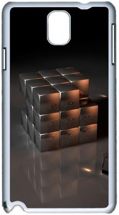 Samsung Galaxy Note 3 N9000 Case,MOKSHOP Cool Three dimensional Rubik cube Hard Case Protective Shell Cell Phone Cover For Samsung Galaxy Note 3 N9000 - PC White