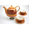 Teeservice 6-teilig - Teekanne,Teetasen und St�vchen - WALLPAPER - Original Jameson & Tailor 4095
