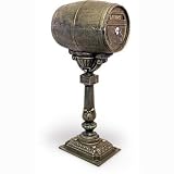 Cast Iron Locking Oak Barrel Mailbox