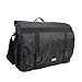 Eastsport Double Buckle Laptop Messenger, Black, One Size