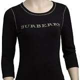 Burberry - Burberry London Clothing - Capri Sleeve Cross-Stich Stretch Top (Authentic 13012760 Shirt Apparel)