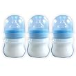 3-Pack 4 oz. Nurtria Wideneck Bottles, BPA Free, Boy Colors