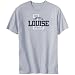 T-Shirt Silver Gray " Property Of Louise " Name