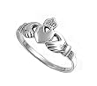 Sterling Silver Ring - Claddagh - 8mm Face Height in Sizes: 1-9