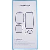 Set of 4 Hoops for Brother PE 700, 700II, 750, 770, 780D, Innovis 1000, Innovis 1200, Innovis 1250D, PC-6500, PC-8200, PC-8500, PC-8500D, Babylock Ellure, Ellure Plus Emore Ellure ESL and Esante ESE2