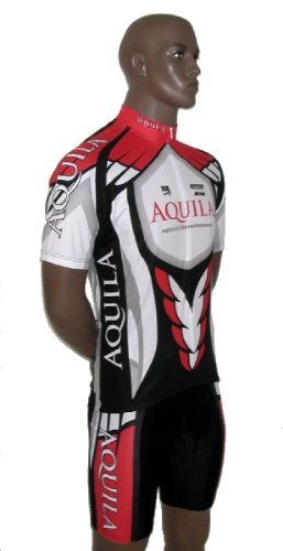 AQUILA Team Set includes short arm jersey, shorts for cycling, MTB or leisure cycling - also for other speed sports such as indoor cycling and speedskating.