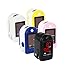 Fingertip Pulse Oximeter Blood Oxygen Saturation Monitor with Carrying Case, Batteries, Silicone cover and Lanyard - Concord Basics available in 5 colors