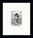 Bettie Page - Beach Kneeling - Framed 5 x 7 Photograph