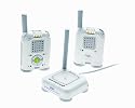 Fisher-Price Mom Response Digital Audio Monitor with Dual Handsets, 900MHz - White/Grey