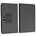 Fosmon Leather Folio Case with Stand for Acer Iconia Tab A100 (Black)