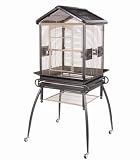 Marvelous Pet Supplies GA1201MBCA Gable Bird Cage in Black-Gray
