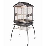 Marvelous Pet Supplies GA1201MBCA Gable Bird Cage in Black-Gray
