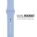 FanTEK Soft Silicone Sport Style Replacement iwatch Strap for Apple Wrist Watch 42mm Models - Small/Medium - Lilac