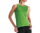 Shebeest Womens S-Cut Sleeveless Solid Cycling Jersey, Deep Grass, Small