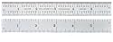 Starrett C604R-6 6-Inch Steel Rule with Inch Graduations