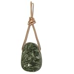 Seraphinite Pendant 04 Wire Wrapped Green Copper Gemstone Crystal Healing 3