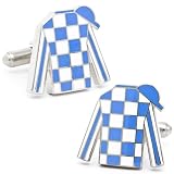 Thoroughbred Triple Crown Race Horse Kentucky Derby Secretariat Jockey Silk Cufflinks Cuff Links