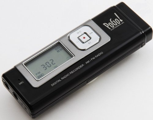 Pogo Electronics Radio YourWay Mini 1GB AM FM Radio Recorder
