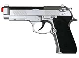 M9 CO2 Gas Airsoft Pistol SILVER NB