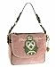 Juicy Couture Fashion Velour Crossbody Messenger Bag Tattered