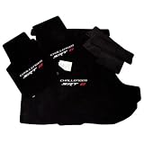 Dodge Challenger SRT8 Black Floor Mats Set Dual Logos 2008 2009