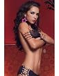Fishnet Fingerless Lace Up Gloves