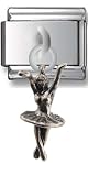 Ballerina Sterling Silver Italian Charm