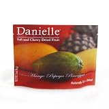 Danielle Sweet Cantaloupe Soft and Chewy Dried Fruit Snacks 2  Ounce Bags Pack of 6 by Danielle