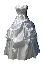 Strapless Sweetheart Elasticized Basque   Waistline Satin/Taffeta Lace Belted  Dress
