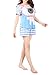 VENTELAN Women's Cute Bear Print Pajama Sets Round Neck Stripes Short Sleepwear