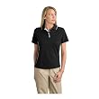 Sport-Tek - Ladies Dri-Mesh Sport Shirt with Tipped Collar and Piping.
