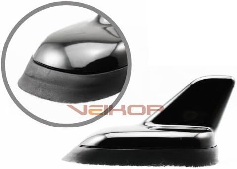 Car Vehicle Shark Fin Dummy Roof Antenna Fit for Vw Cc Jetta Golf Passat Scirocco EOS Tiguan GTI Black for Decoration Only No Radio Reception Function