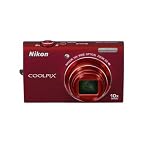 Nikon COOLPIX S6200 Point & Shoot Camera with 16MP, 10x Optical Zoom and 2.7 inch Screen (Red)