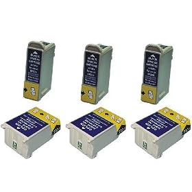 Take4Less 6-pack T007 T009 T007201 T009201 (3B+3C) Compatible Ink Cartridges for Epson Stylus Color 900 1270 1280 1290