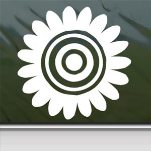 Sunflower White Sticker