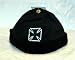 Bullet Style Knit Biker Cap with Iron Cross Logo one size