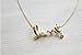 Lingstar(TM) Alloy Crystal Golden Vintage Style Symbol Love PEARL Pendant Necklace