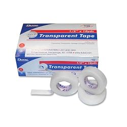 Surgical Tape, Hypo Clear, 1"x10', 12/BX, Clear (DKLT110)